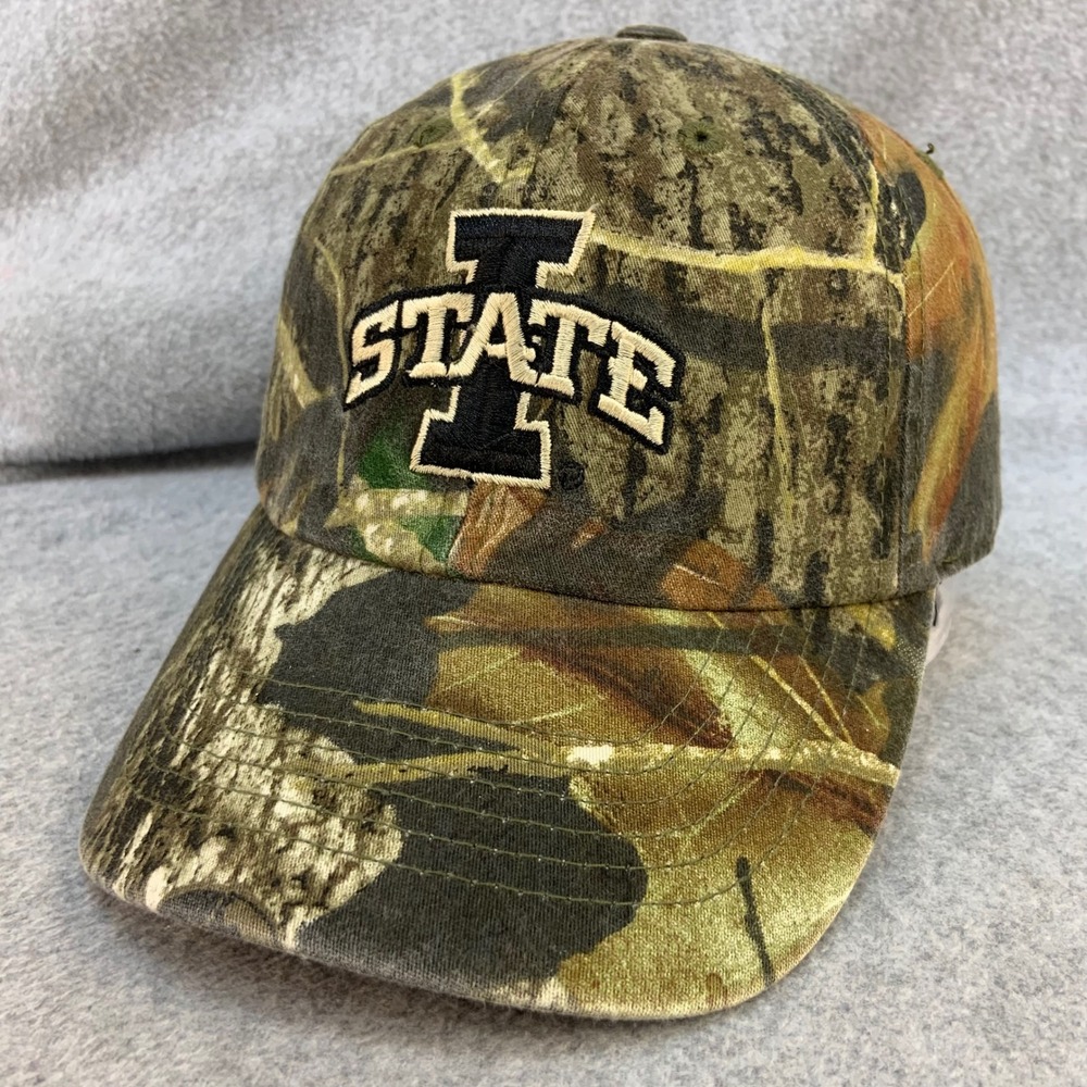 Iowa State Logo Mens Camo Captivating Headgear Hat Adjustable OSFM